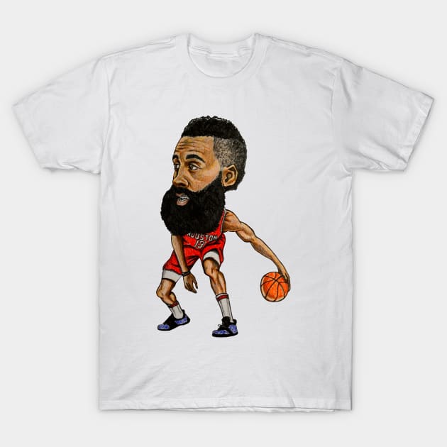 Harden Caricature James Harden T Shirt TeePublic